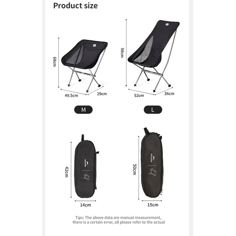 Стул раскладной NATUREHIKE Stellaluna L04 CNK2450JJ015 М Grey (6976023929892) Нагрузка 150