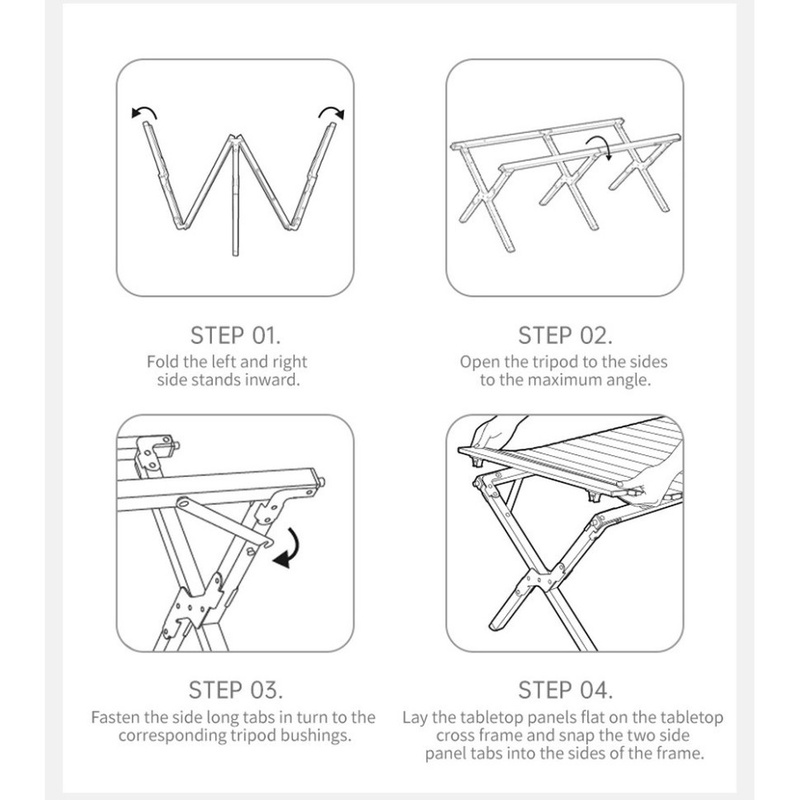 Стол складной Naturehike Star Jane T01 CNK2550JJ018 119х60 см Black (6977465865120) Тип столы