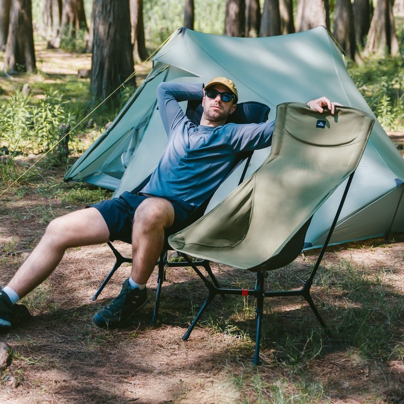 Стул складной Naturehike CNK2550JJ013 Yamami YL01 L Gray (6927595774243) Размер в сложенном виде 60 х 18