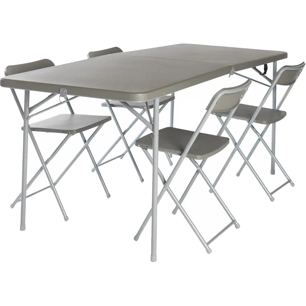 

Стол кемпинговый VANGO Orchard XL 182 Table and Chair Set Grey (TBNORCHARG10TET), Стіл зі стільцями .Orchard XL 182 Table