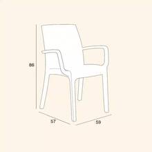Стул садовый BICA Verona armchair коричневий
