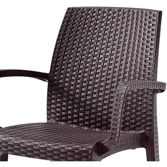 Стул садовый BICA Verona armchair коричневий Тип стулья