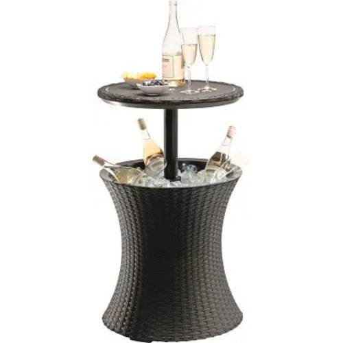Стіл-трансформер KETER Cool Bar Rattan Коричневий (17194548) Матеріал каркасу пластик