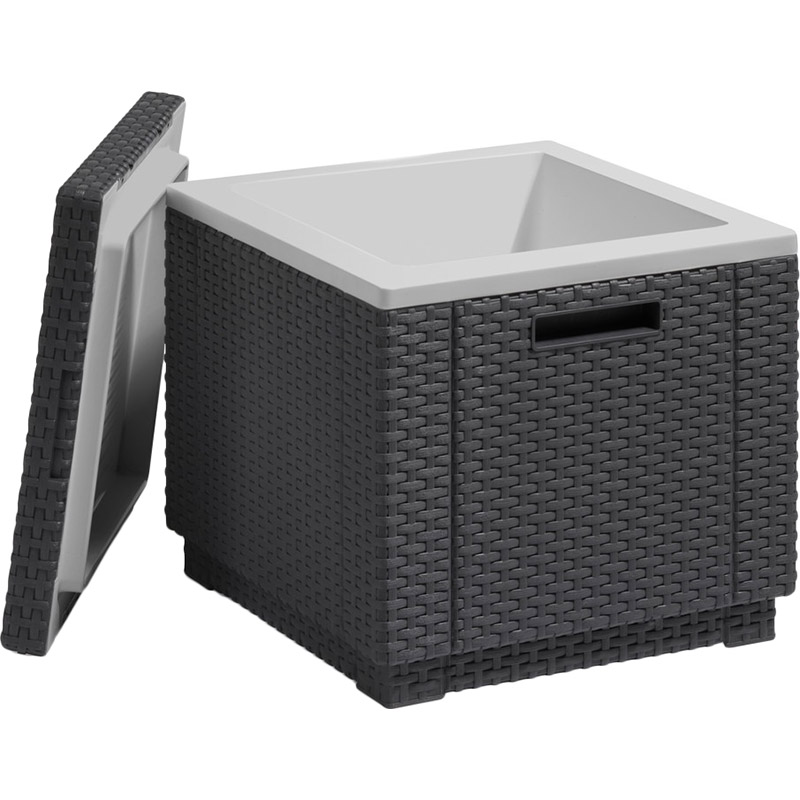 Стол-сундук KETER Ice Cube Grey (17194600) Материал каркаса пластик