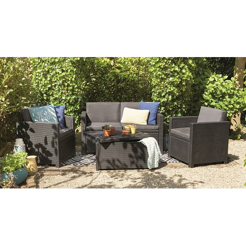 Набор садовой мебели ALLIBERT Monaco set Grey (17200463939) Материал столешницы пластик