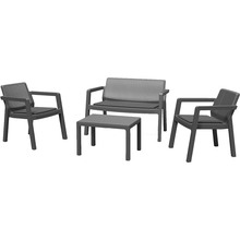 Набор садовой мебели KETER Emily Patio set с подушками Graphite (17209816)