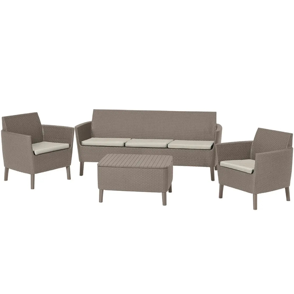 Набор мебели ALLIBERT Salemo 3 seater set Beige (17205990)