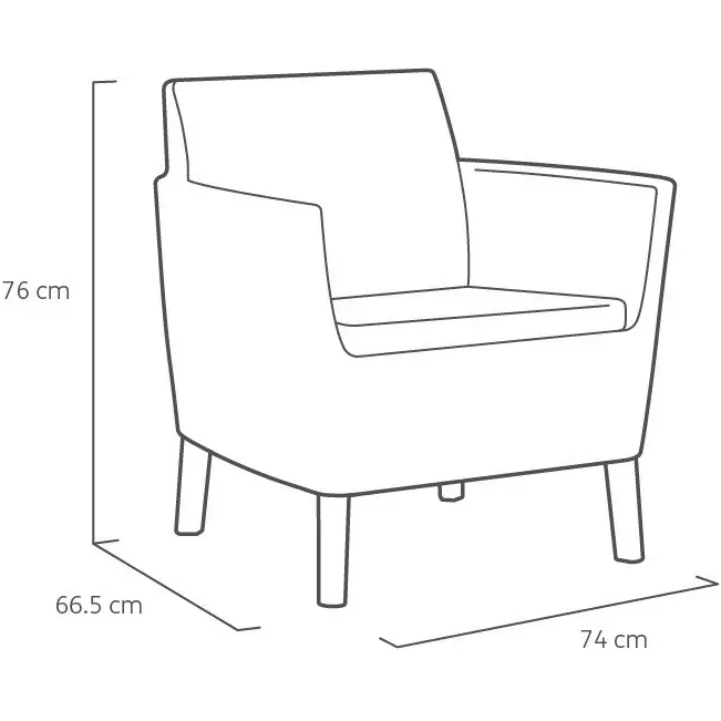 Заказать Набор мебели ALLIBERT Salemo 3 seater set Beige (17205990)