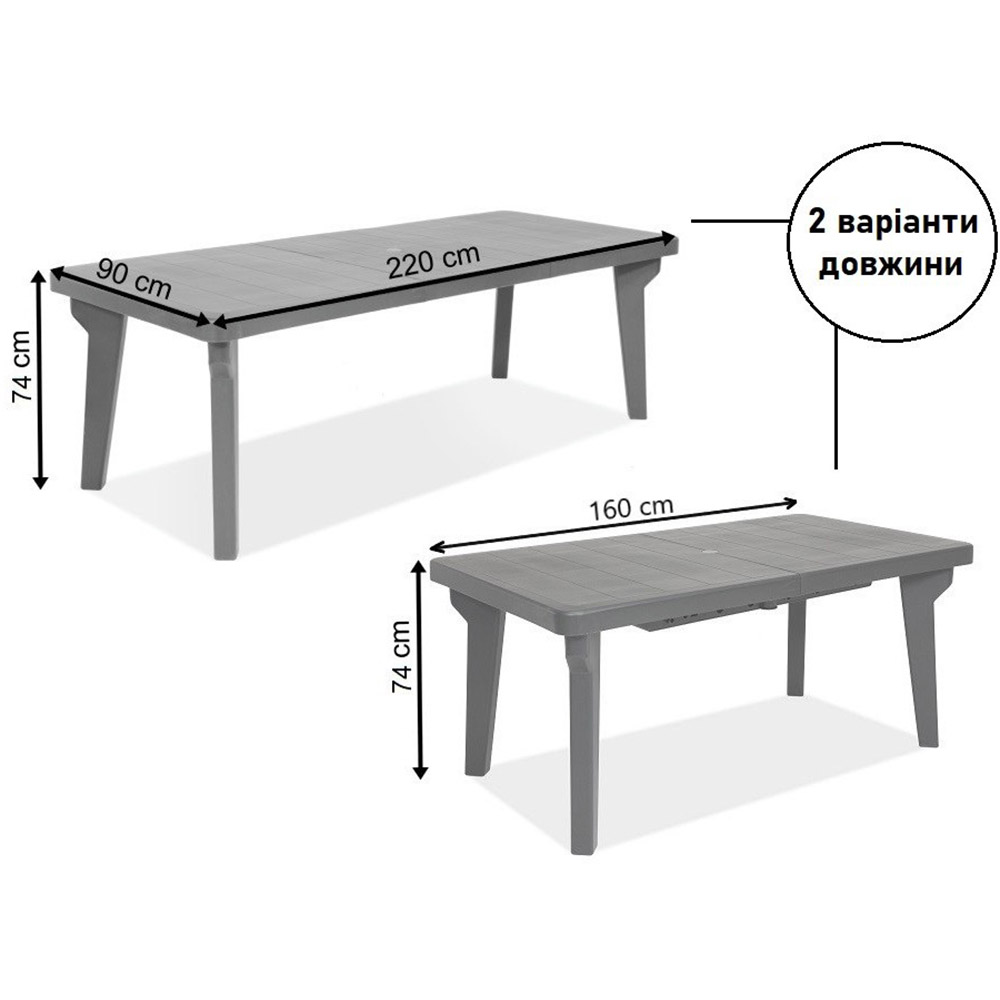 Внешний вид Стол BICA Bergen Grey (437.4)