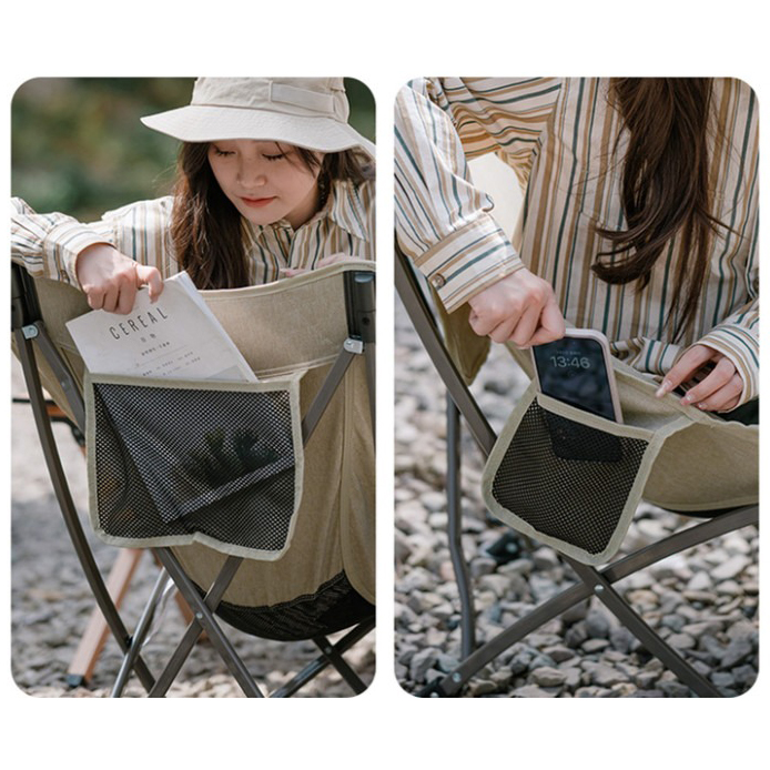 Стул складной NATUREHIKE Stellaluna T02J beige (CNK2350JJ010) Нагрузка 100