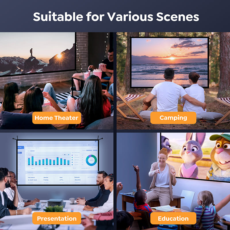 Проекційний екран YABER 84" (Yaber-84Inch-SCREEN) Проекційний екран YABER 84" (Yaber-84Inch-SCREEN) Розмір 189 х 108 х 0.2 см