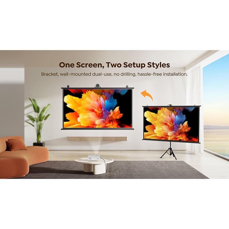 Проекційний екран YABER 84" (Yaber-84Inch-StandScreen) Замовити Проекційний екран YABER 84" (Yaber-84Inch-StandScreen)