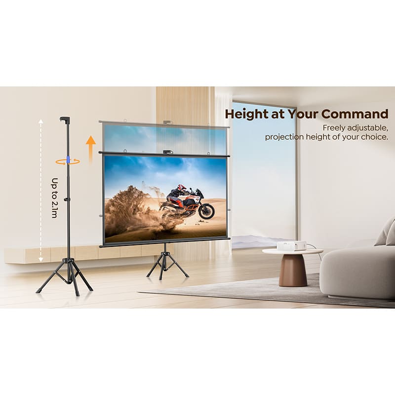 Проекційний екран YABER 84" (Yaber-84Inch-StandScreen) Проекційний екран YABER 84" (Yaber-84Inch-StandScreen) Тип на тринозі