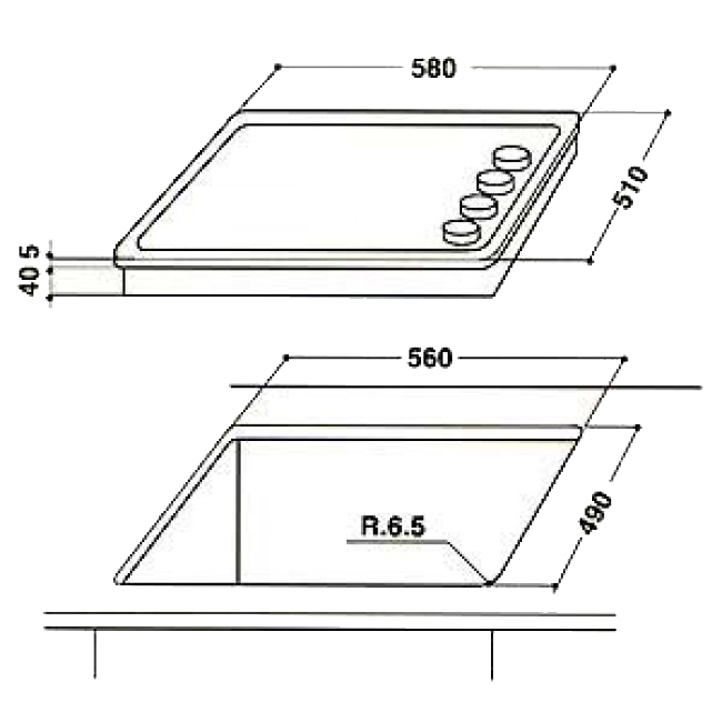 Варочная поверхность WHIRLPOOL AKM 528/NA/C Тип поверхности газовая