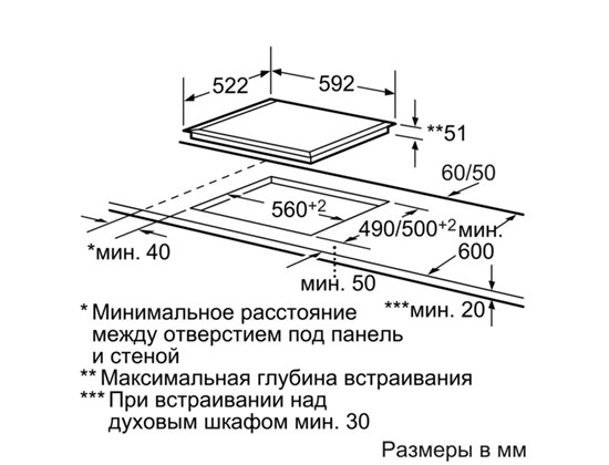 Варильна поверхня BOSCH PIT651F17E Матеріал поверхні склокераміка