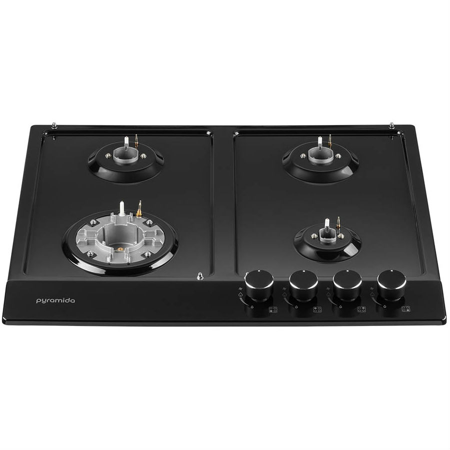 Варильна поверхня PYRAMIDA PFE 643 Black Luxe Газові конфорки 4