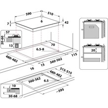 Варильна поверхня WHIRLPOOL GOS 6415/NB