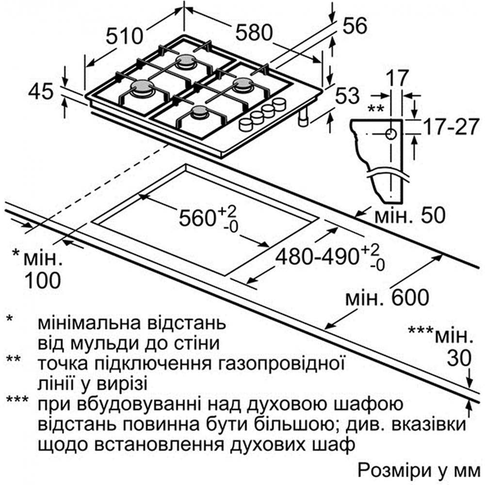 Варильна поверхня BOSCH PBP6B3B60 Матеріал поверхні емаль