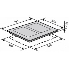 Варочная поверхность VENTOLUX VI 65 FZ TC
