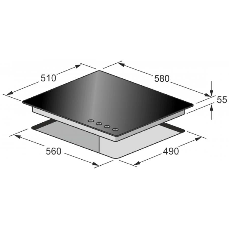 Внешний вид Варочная поверхность KAISER KCG 6335 RotEm Turbo