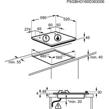 Варочная поверхность ELECTROLUX GPE363RBK