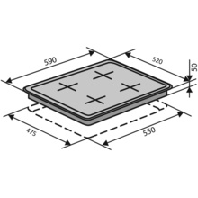 Варочная поверхность VENTOLUX HSF640-T3G CEST (IVORY/BRONZE)