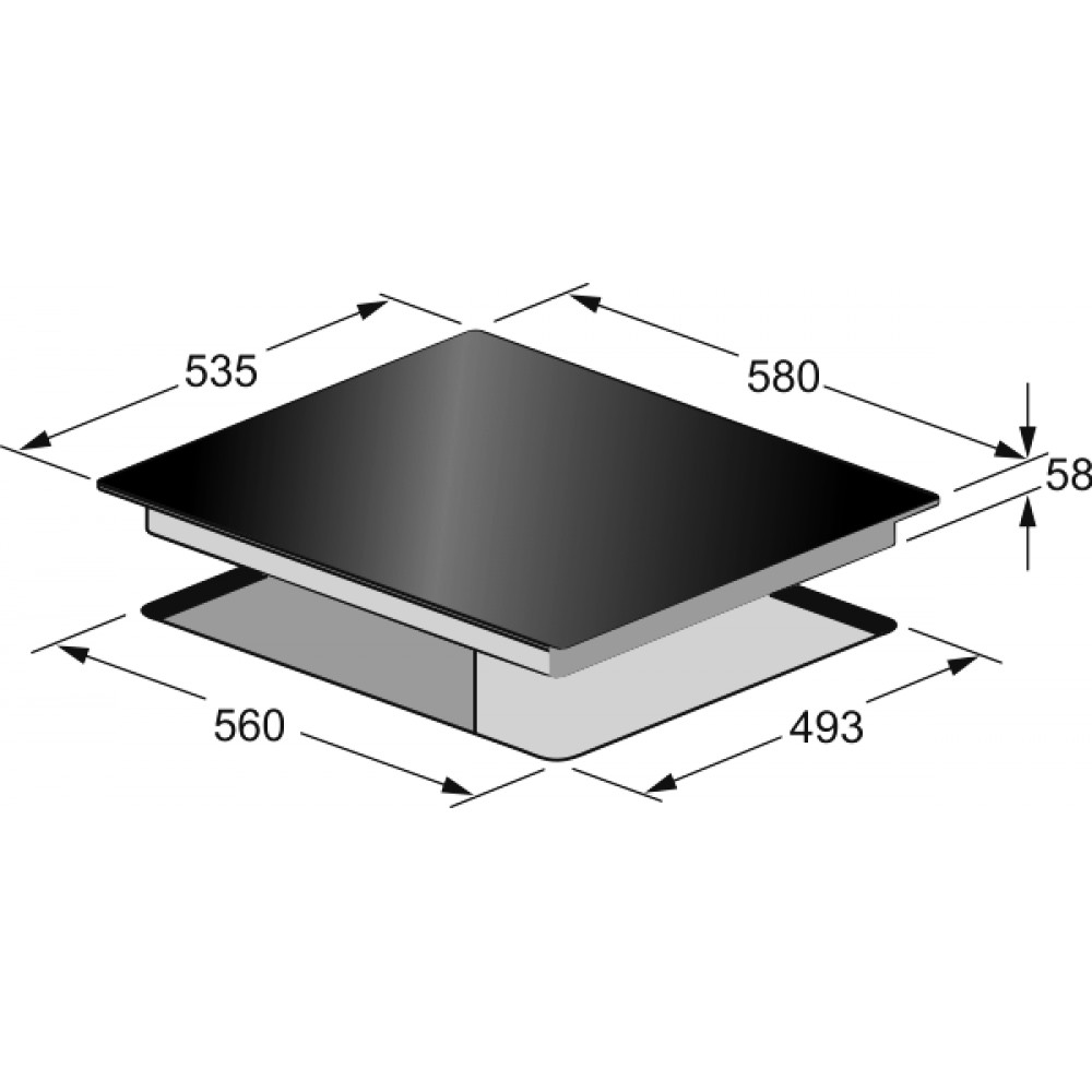 Варочная поверхность KAISER KCT 6395 IElfEm Материал поверхности стеклокерамика