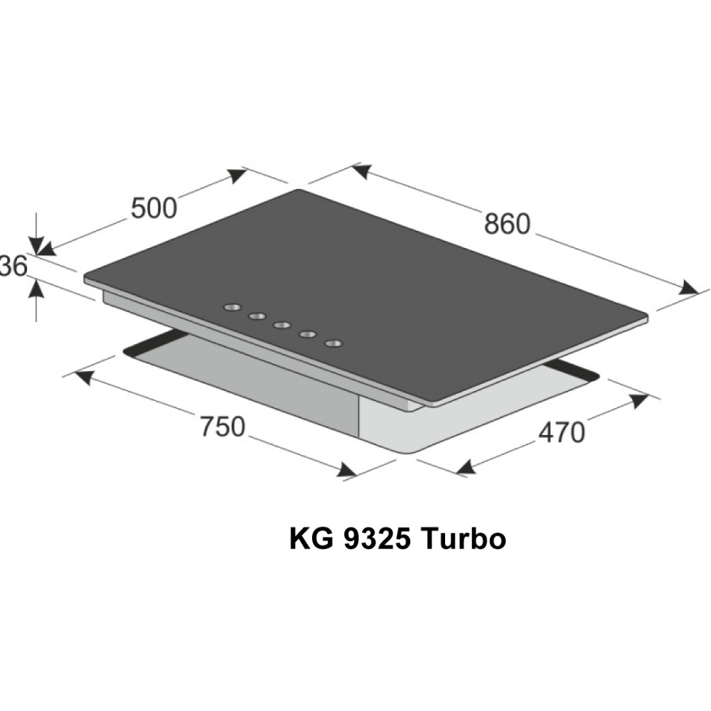 Варильна поверхня KAISER KG 9325 ElfEm Turbo Газові конфорки 5