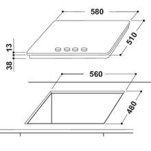 Варильна поверхня INDESIT THP 641 W/IX/I EE (F100649)