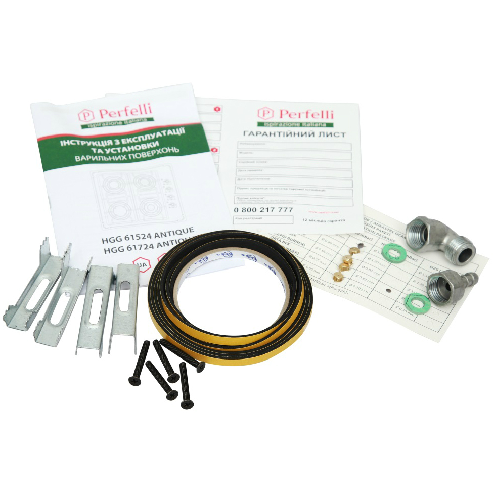 Внешний вид Варочная поверхность PERFELLI HGG 61724 IV ANTIQUE