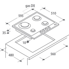 Варильна поверхня CANDY CPG64SPX