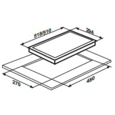 Варильна поверхня LIBERTY PG3121BG-CCAV (455) Тип поверхні газова