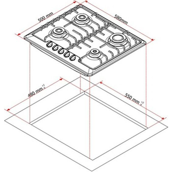 Варочная поверхность LIBERTY PWG 6501 BR (302) Материал поверхности эмаль