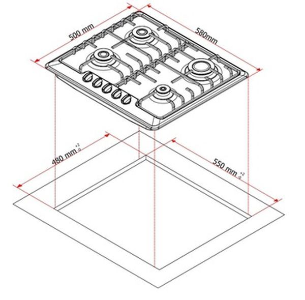 Варильна поверхня LIBERTY PWG 6511 AVR (306) Матеріал поверхні емаль