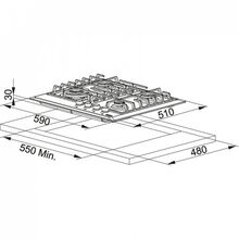 Варочная поверхность FRANKE Smart FHM 604 3G TC WH E (106.0155.413)