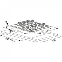 Варочная поверхность FRANKE Smart FHMR 604 4G XS E (106.0049.038)