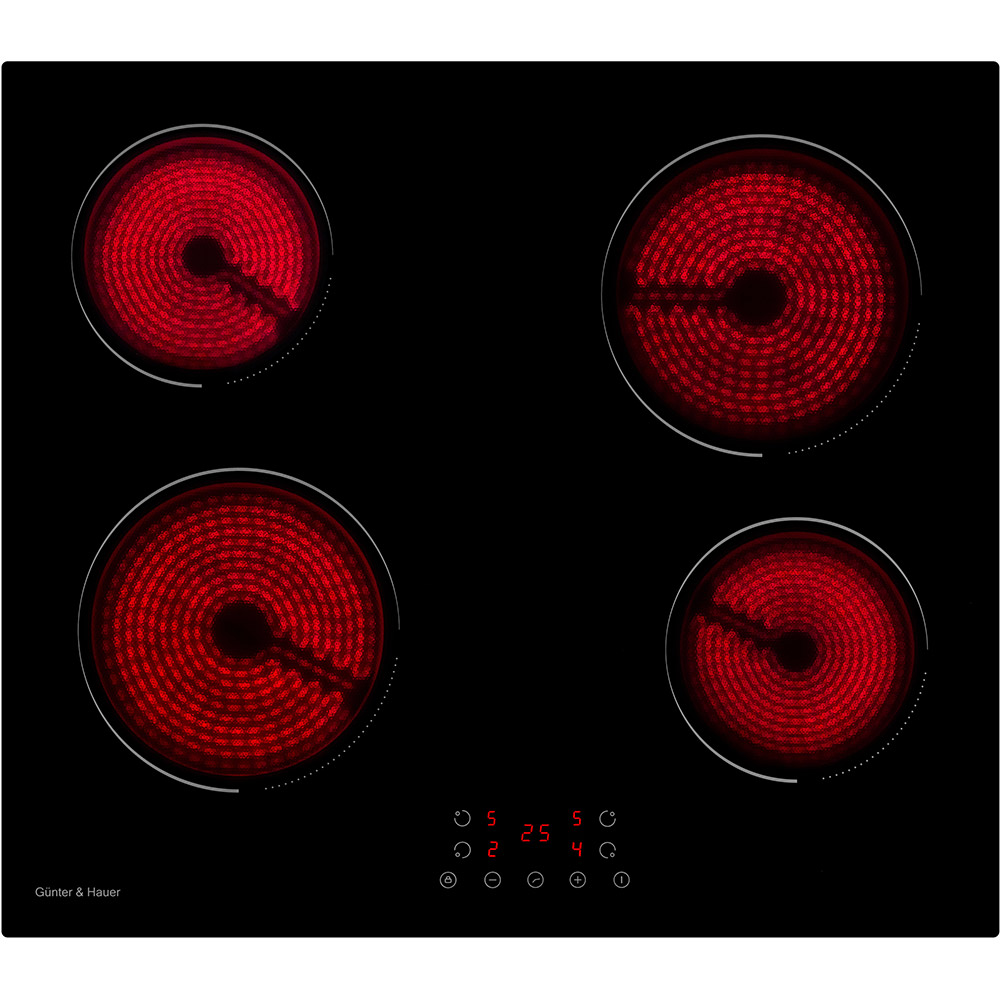 Варочная поверхность GUNTER & HAUER CER 640 Материал поверхности стеклокерамика