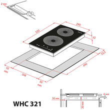 Варочная поверхность WEILOR WHC 321 BLACK