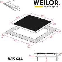 Варильна поверхня WEILOR WIS 644 Black