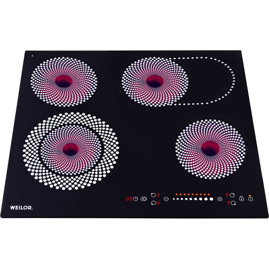 Варильна поверхня WEILOR WHC 661 Black Електроконфорки 4