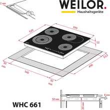Варильна поверхня WEILOR WHC 661 Black