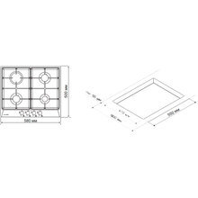 Варочная поверхность PYRAMIDA PFE 644 S Black