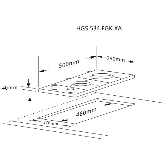 У Фокстрот Варильна поверхня INTERLINE HGS 534 FGK XA