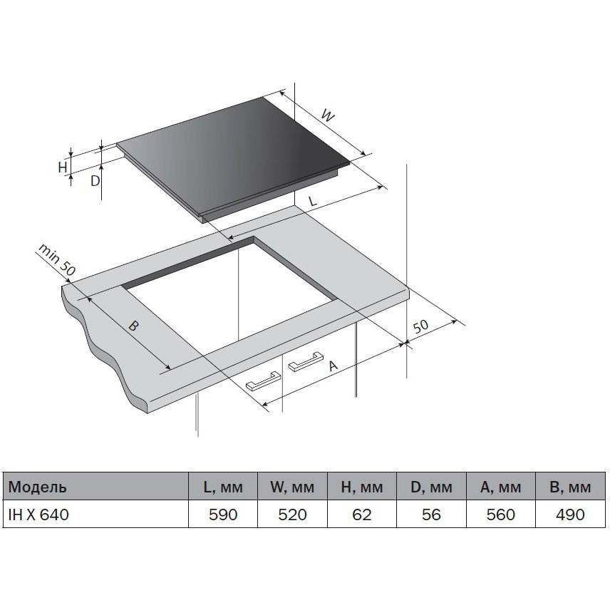 В Украине Варочная поверхность PYRAMIDA IH X 640