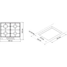 Варочная поверхность PYRAMIDA PFX 644 S INOX