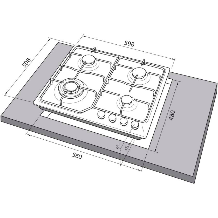 Покупка Варочная поверхность FREGGIA HR 640 VGTAN