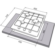 Варочная поверхность FREGGIA HB 430 X