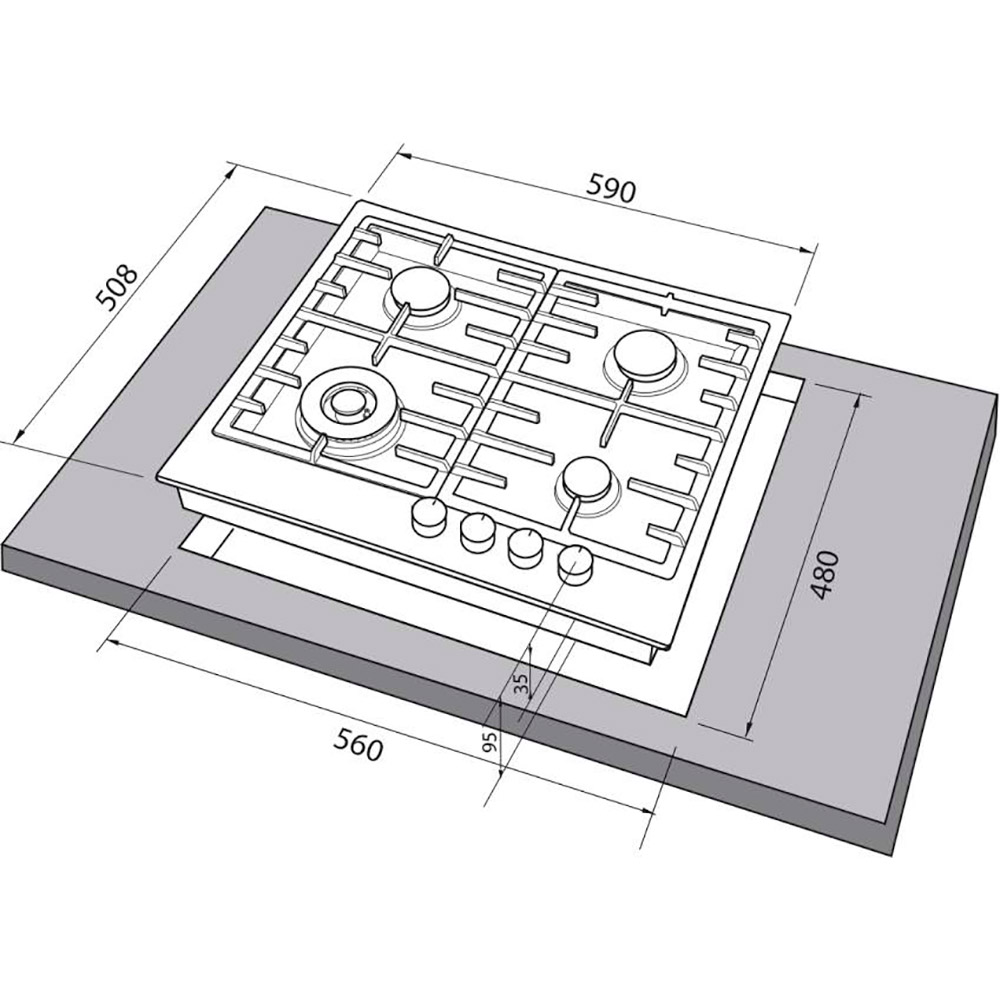 Покупка Варочная поверхность FREGGIA HF640VGTX