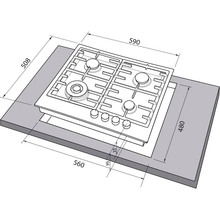 Варочная поверхность FREGGIA HF640VGTX