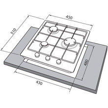 Варочная поверхность FREGGIA HB430VW